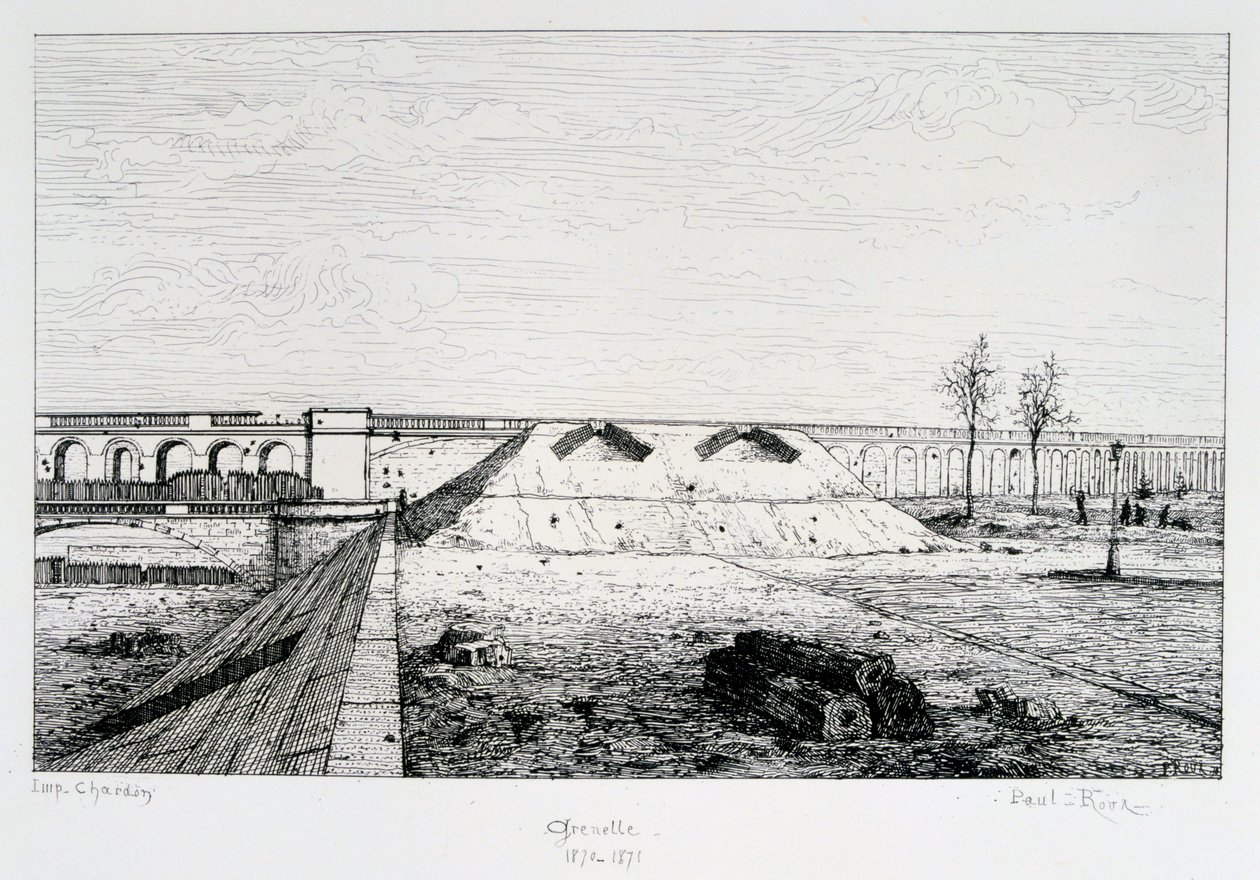 Grenelle, Beleg van Parijs, 1870-1871 door Paul Roux