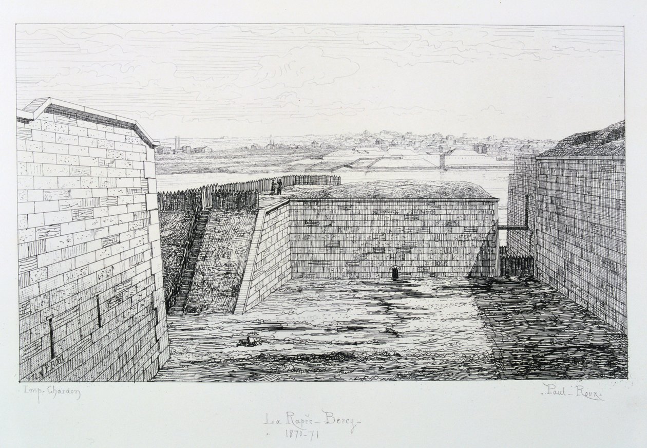 La Rapee-Bercy, Beleg van Parijs, 1870-1871 door Paul Roux