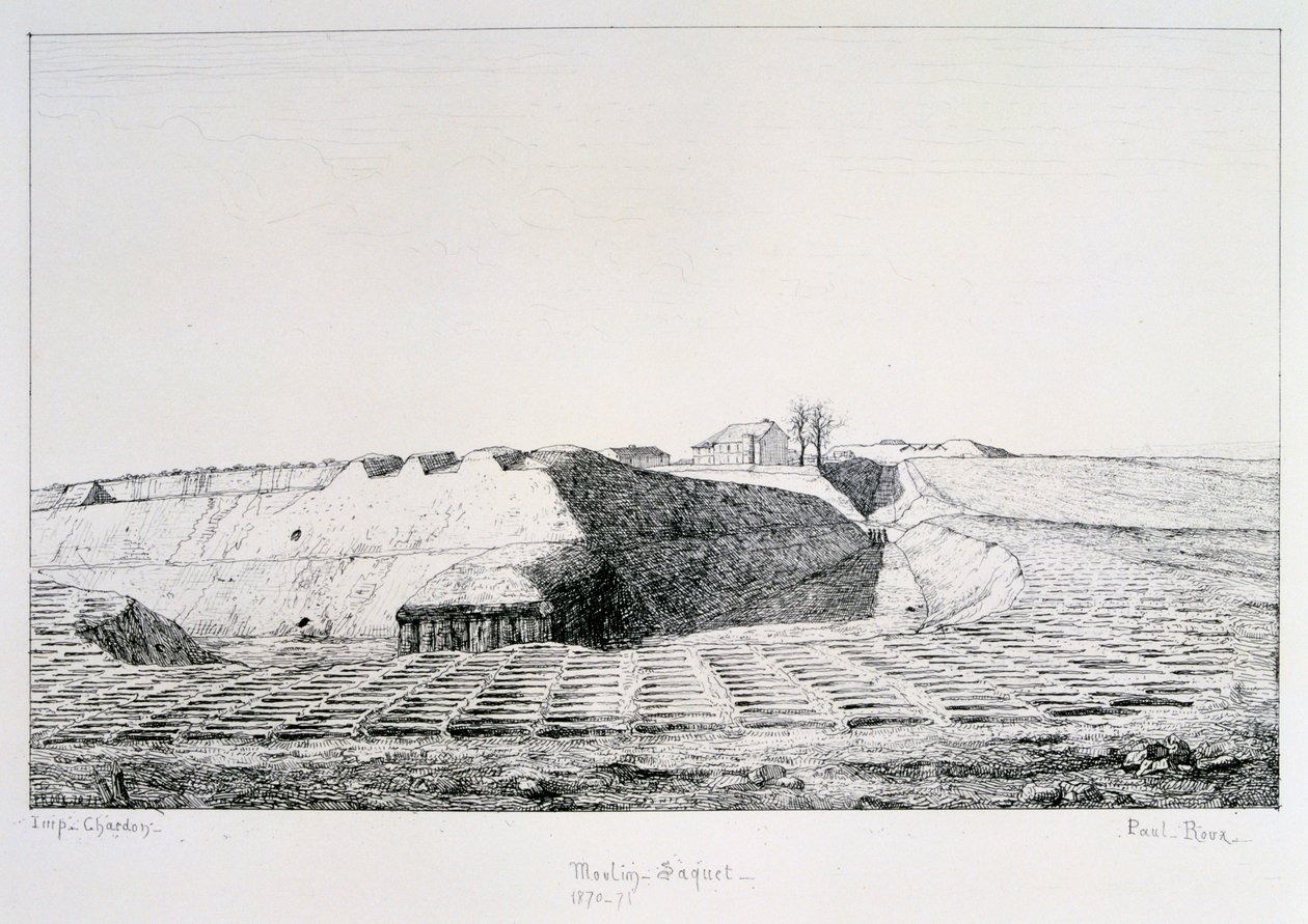 Moulin Saquet, Beleg van Parijs door Paul Roux