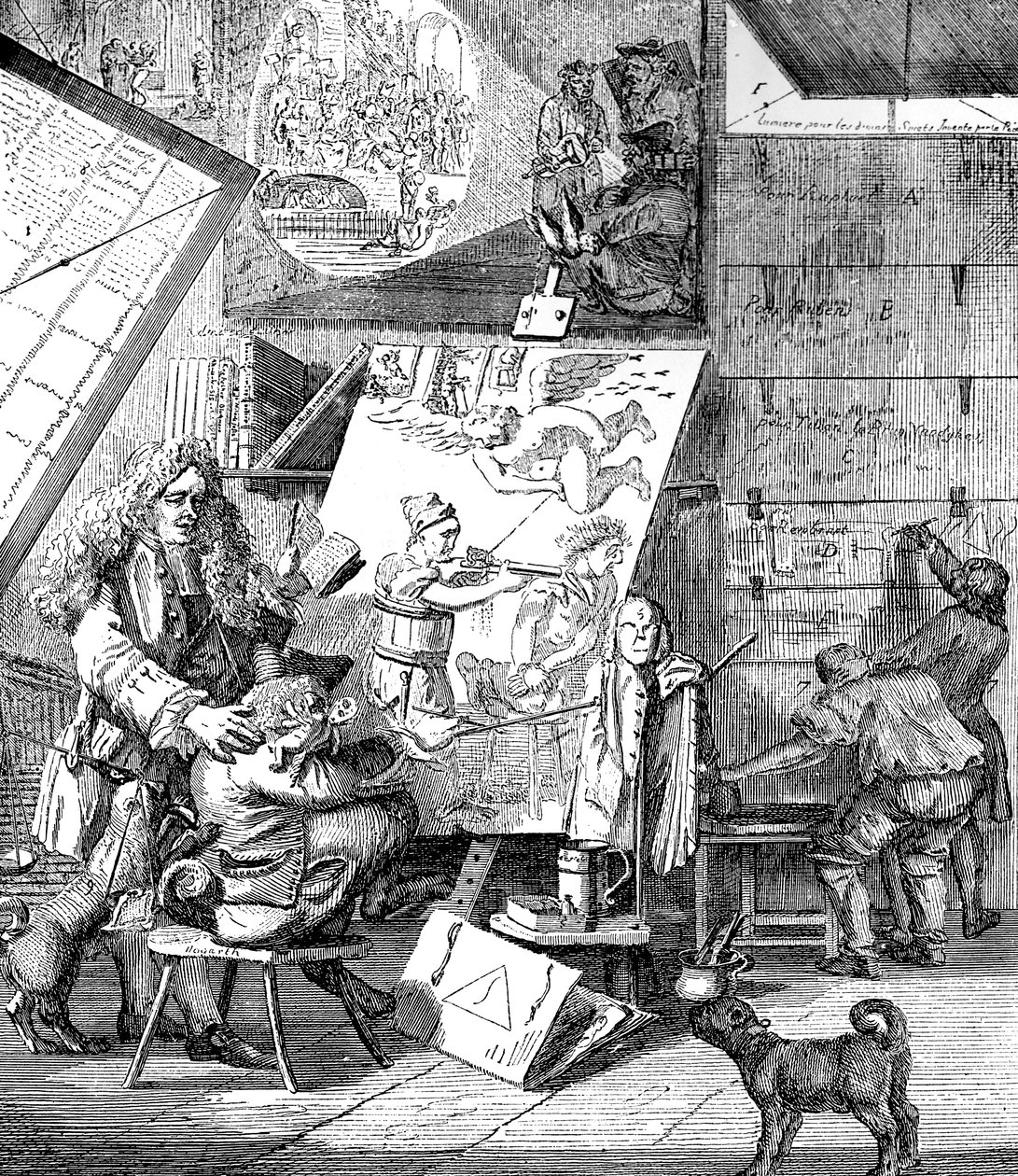 Burlesque sur le burlesque, 1753 door Paul Sandby