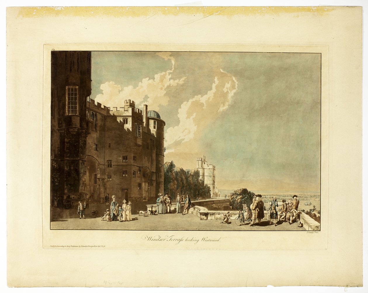 Windsor Terrace Kijkend naar het Westen door Paul Sandby