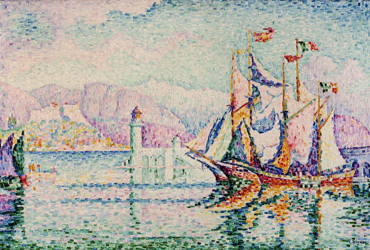 Antibes - De ochtend door Paul Signac