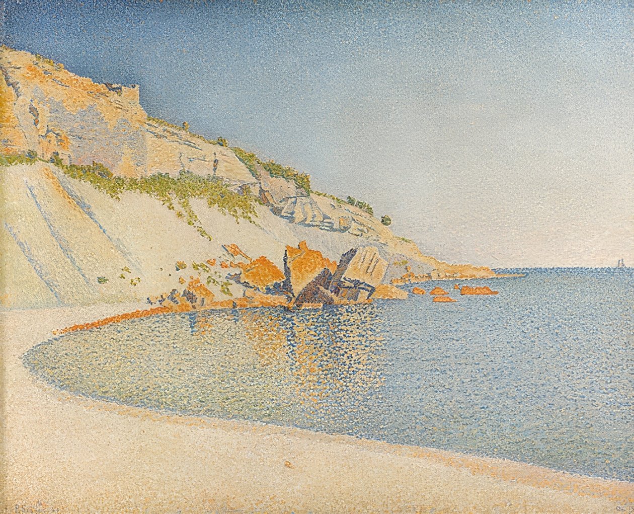 Cassis, Cap Lombard. 1889 door Paul Signac