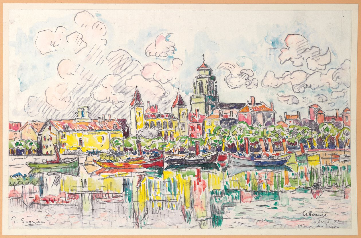 Ciboure, Saint-Jean-de-Luz, 1920 door Paul Signac