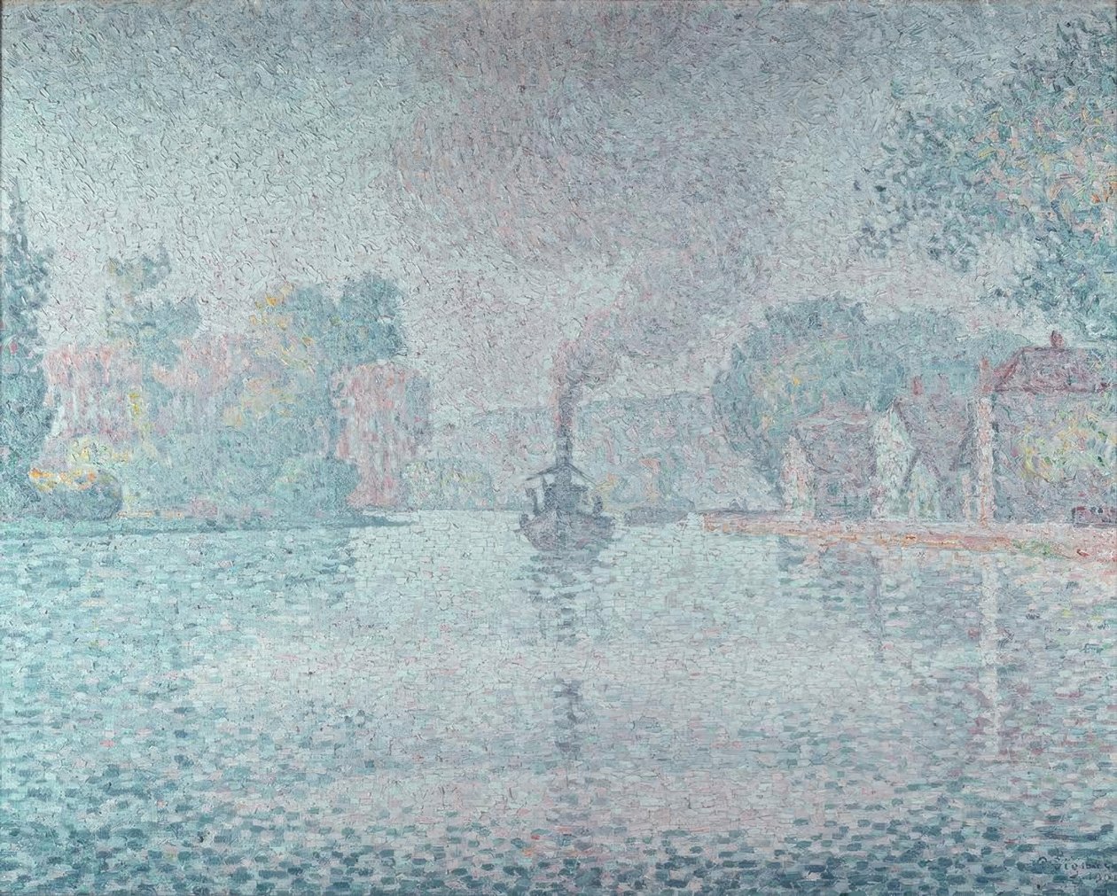 De Seine bij Samois door Paul Signac