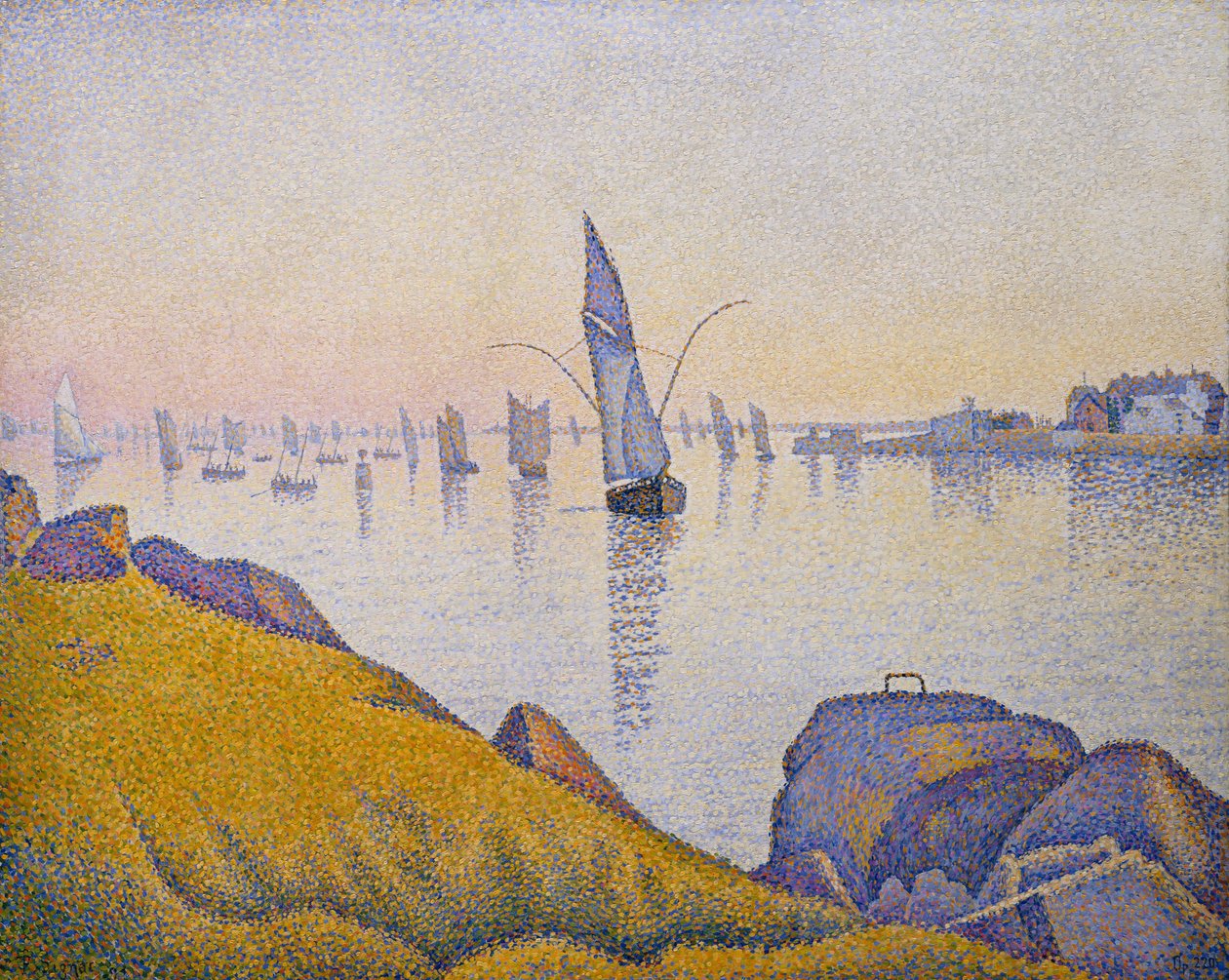 Avondrust, Concarneau, Opus 220 (Allegro Maestoso) door Paul Signac