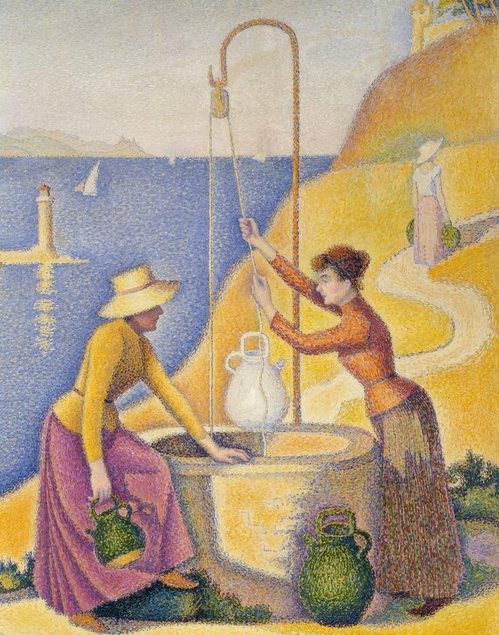 Vrouwen bij de put (Opus 238) door Paul Signac