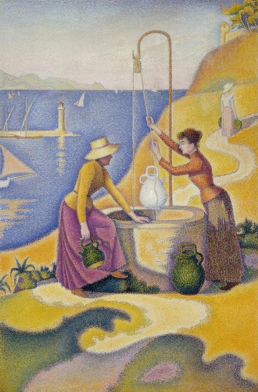 Vrouwen bij de put (Opus 238) door Paul Signac