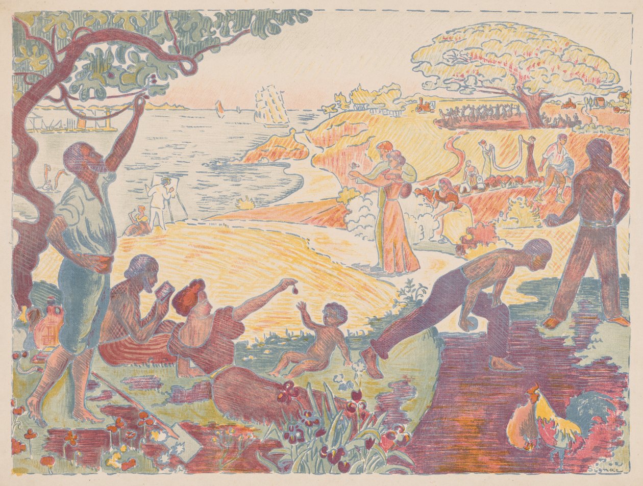 Harmonieuze tijden, 1895-1896 door Paul Signac