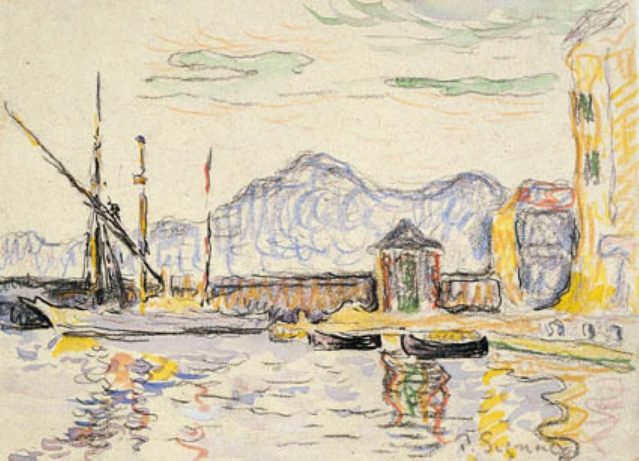 De haven van Antibes door Paul Signac