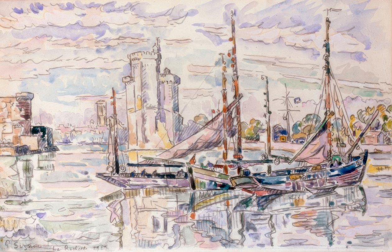 De haven van La Rochelle door Paul Signac