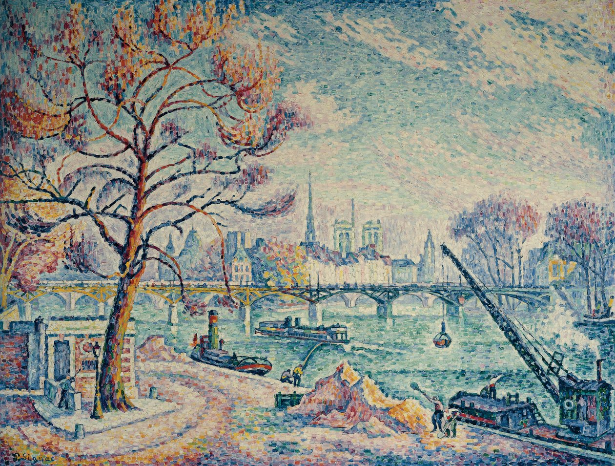Pont des Arts door Paul Signac