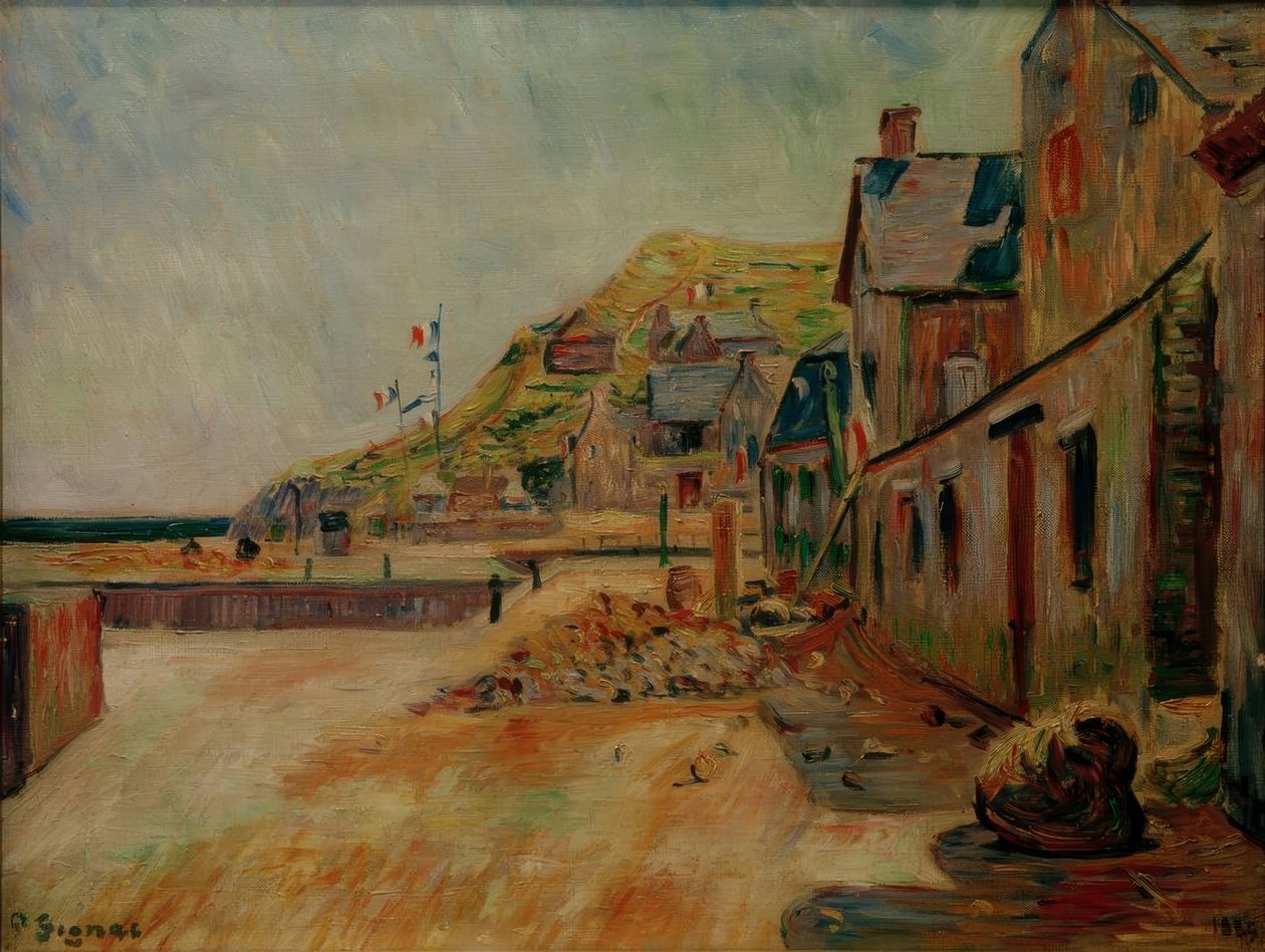 Porten-Bessin. 14 juli door Paul Signac