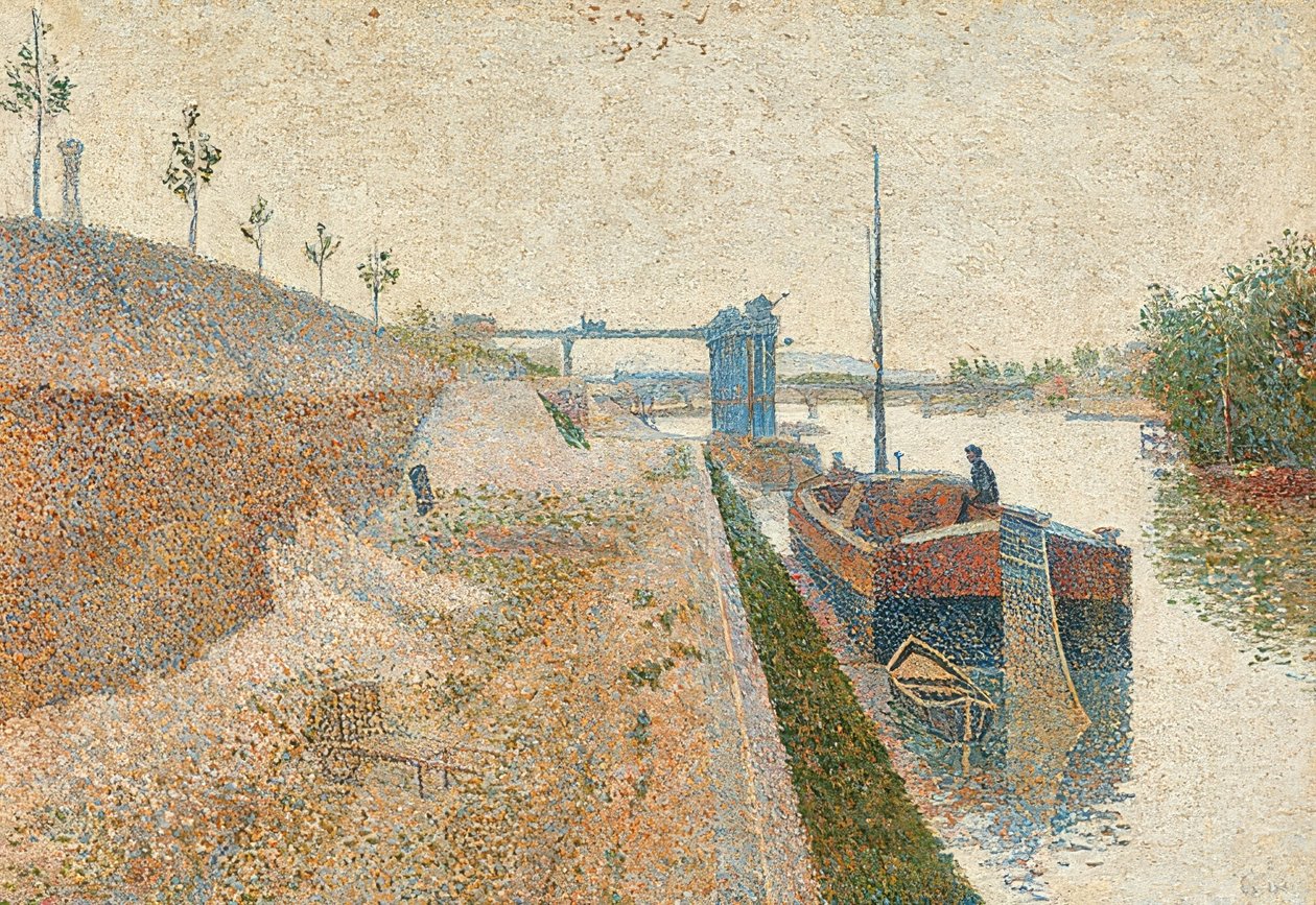 Quai de Clichy. 1887 door Paul Signac