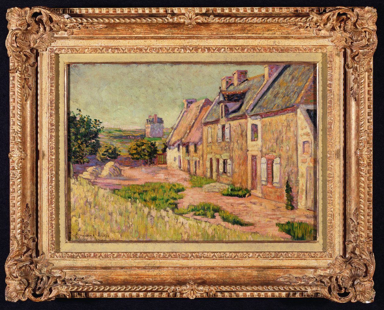 Saint-Briac, Cour a la Ville Hue, 1885 door Paul Signac