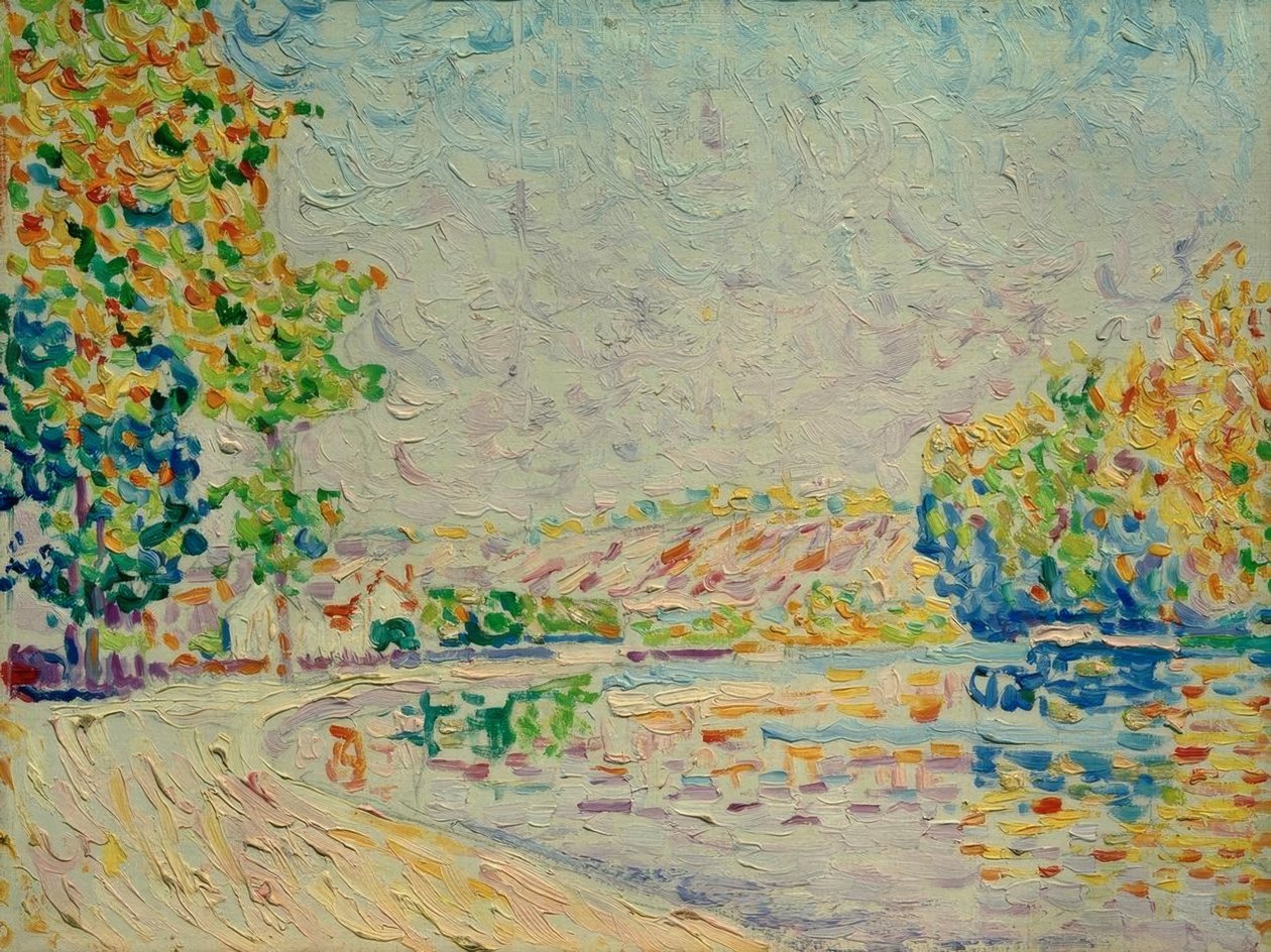 Samois, studie nr. 8 door Paul Signac
