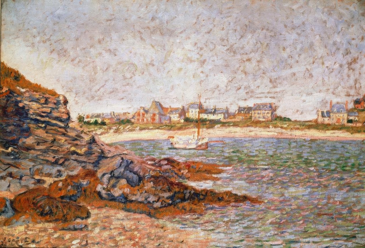St. Briac, havenzicht door Paul Signac