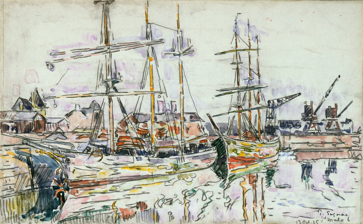 St. Malo, 1925 door Paul Signac