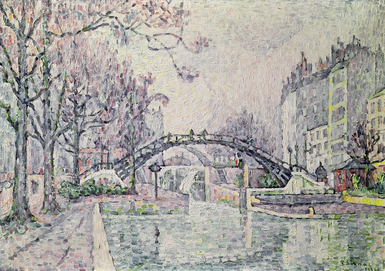 Het Kanaal Saint-Martin, 1933 door Paul Signac
