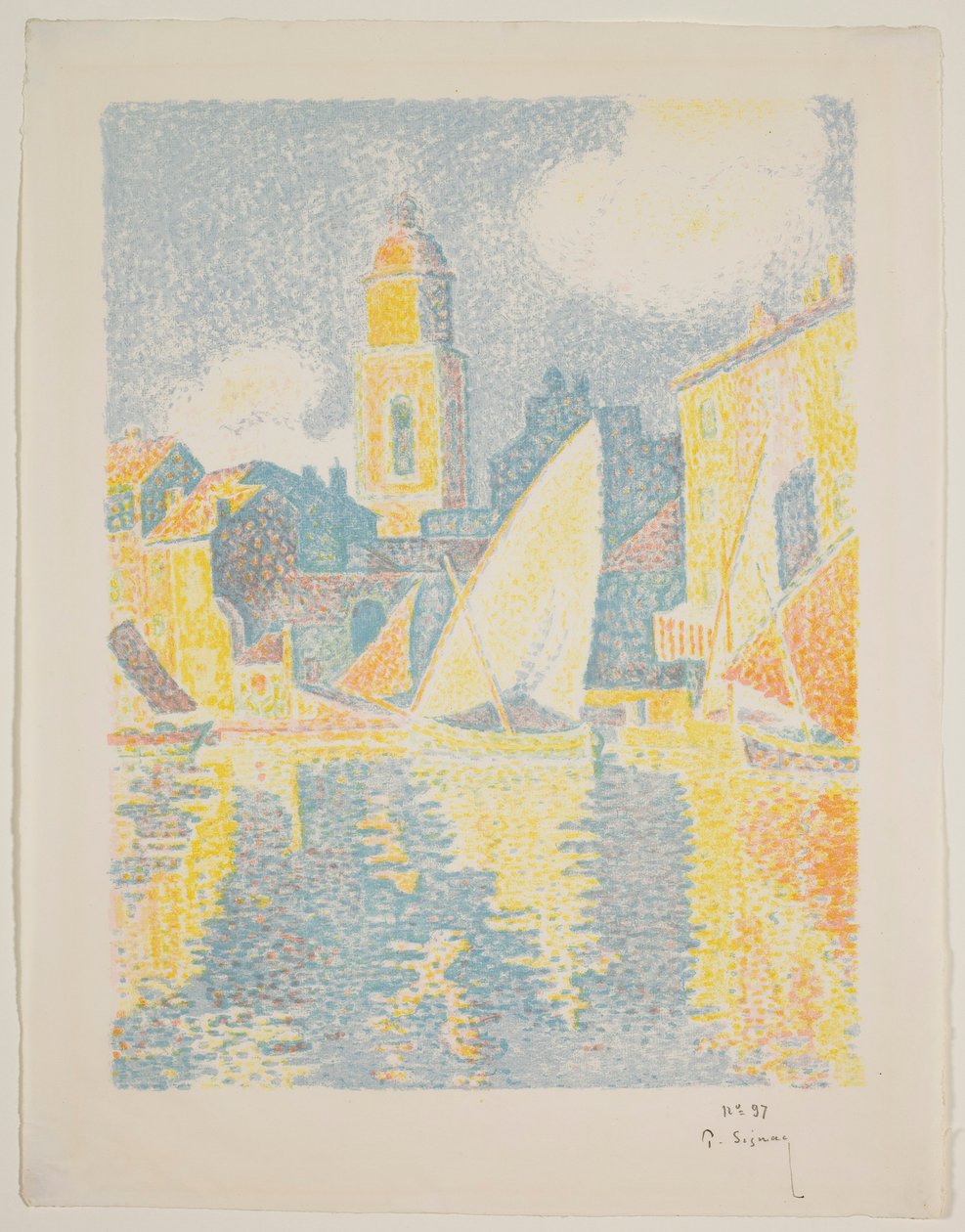 De Haven van St. Tropez door Paul Signac