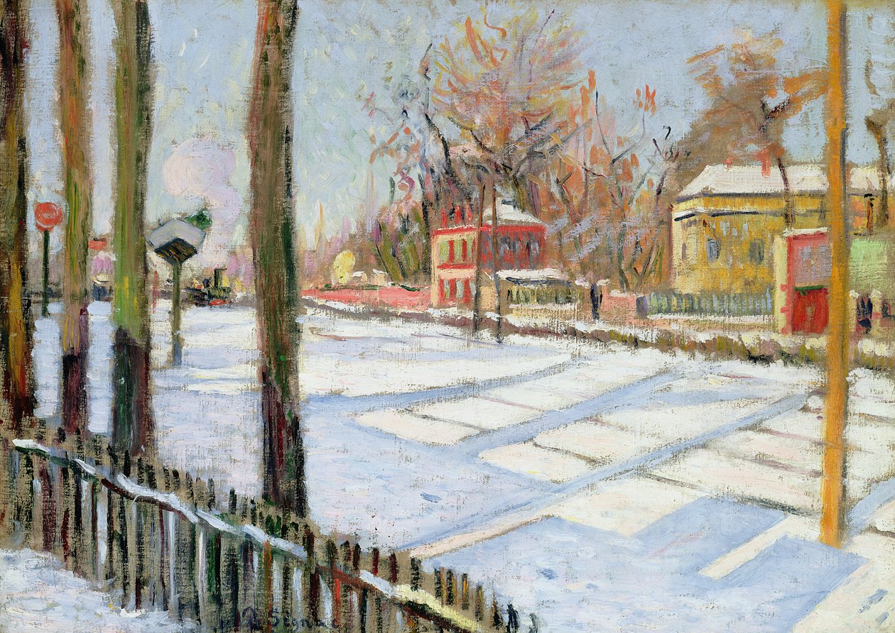 De Sneeuw, Bois, 1886 door Paul Signac