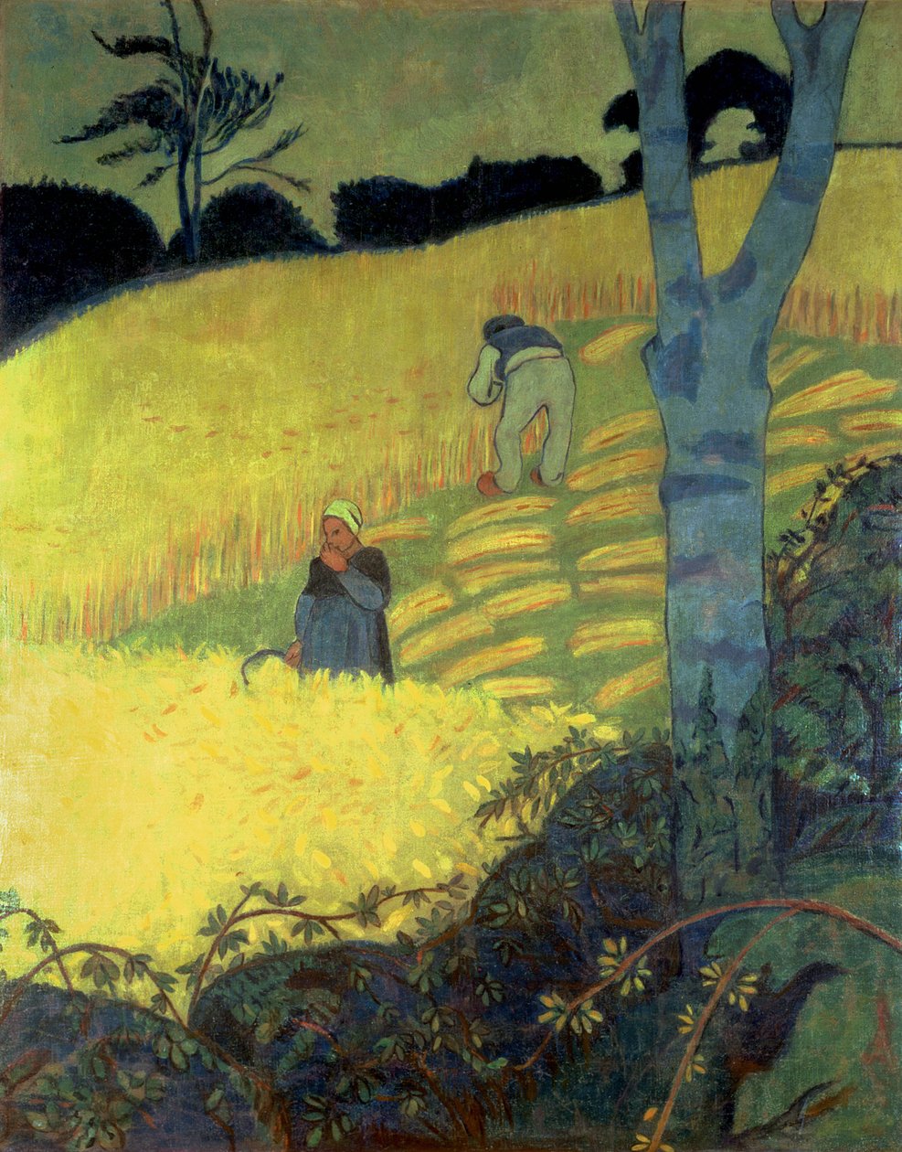 Oogstscène door Paul Sérusier