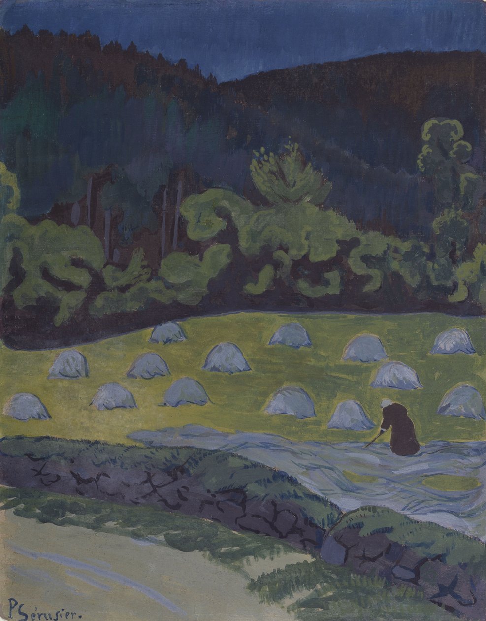 Hooien bij Maanlicht door Paul Sérusier