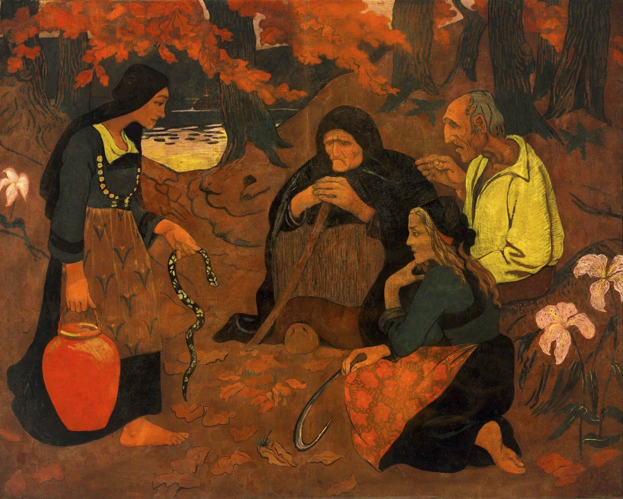 De Slangenvreters door Paul Sérusier