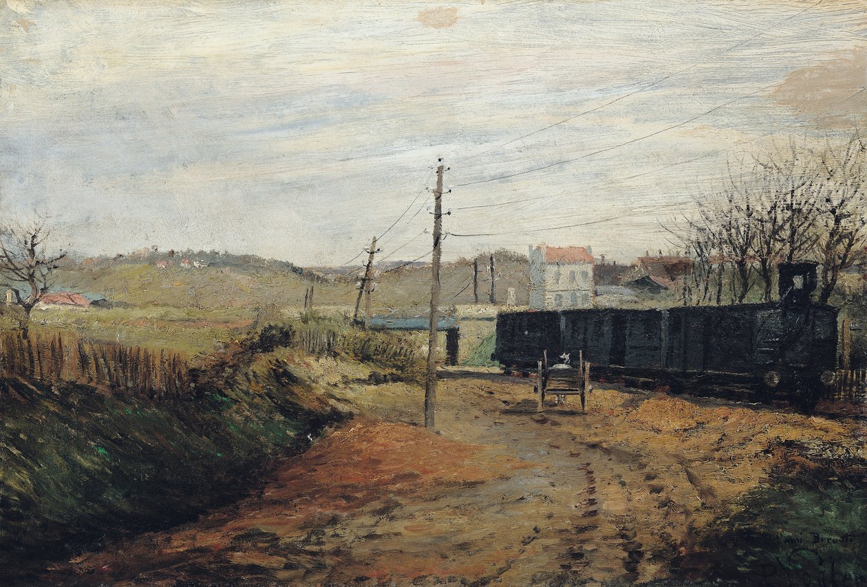 Het station in Argenteuil door Paul Vogler