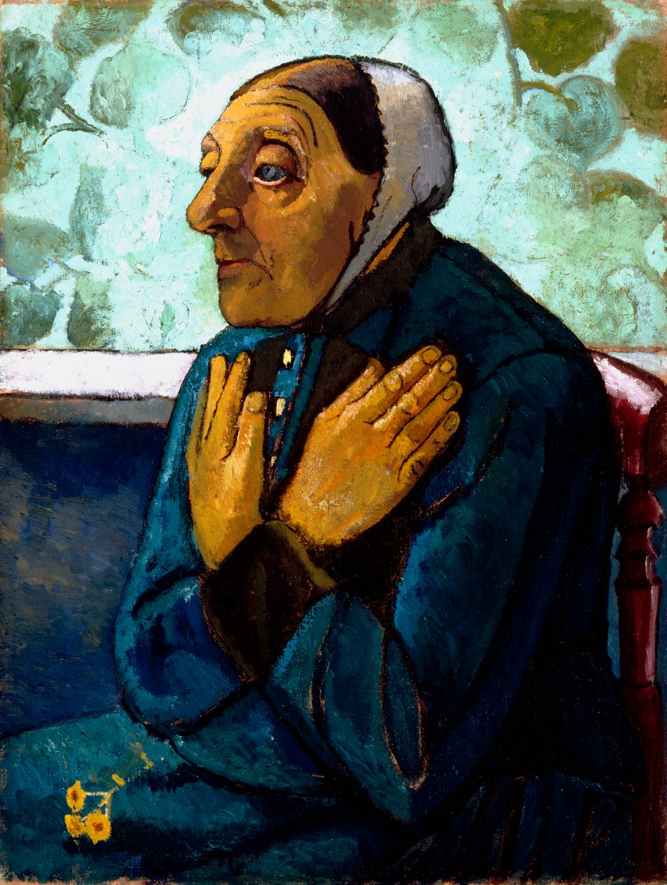 Oude boerin door Paula Modersohn Becker