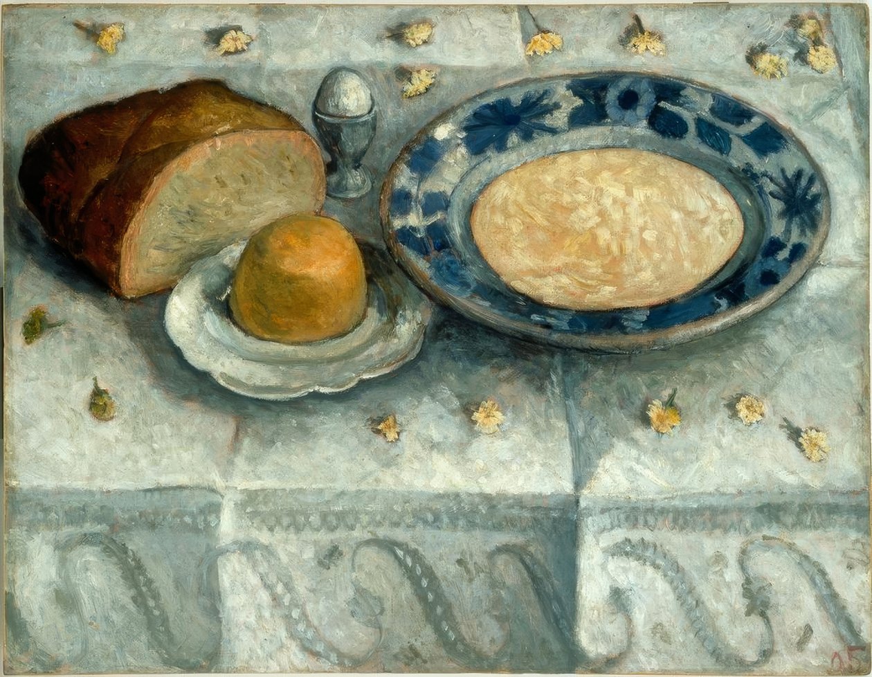 Stilleven met melkkan door Paula Modersohn Becker