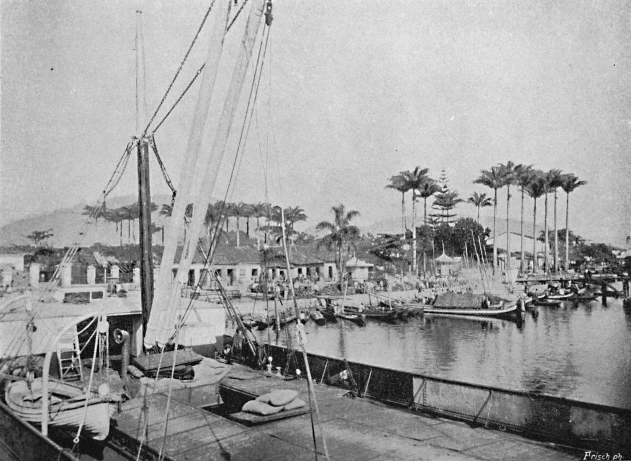 Santos Porto das Canoas, 1895 door Paulo Kowalsky