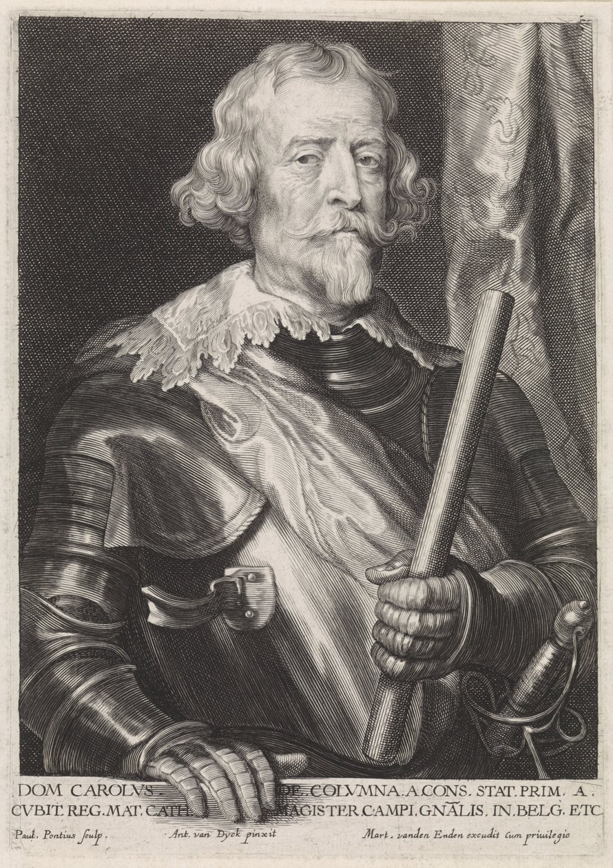 Een portret van Carlos Coloma door Paulus Pontius