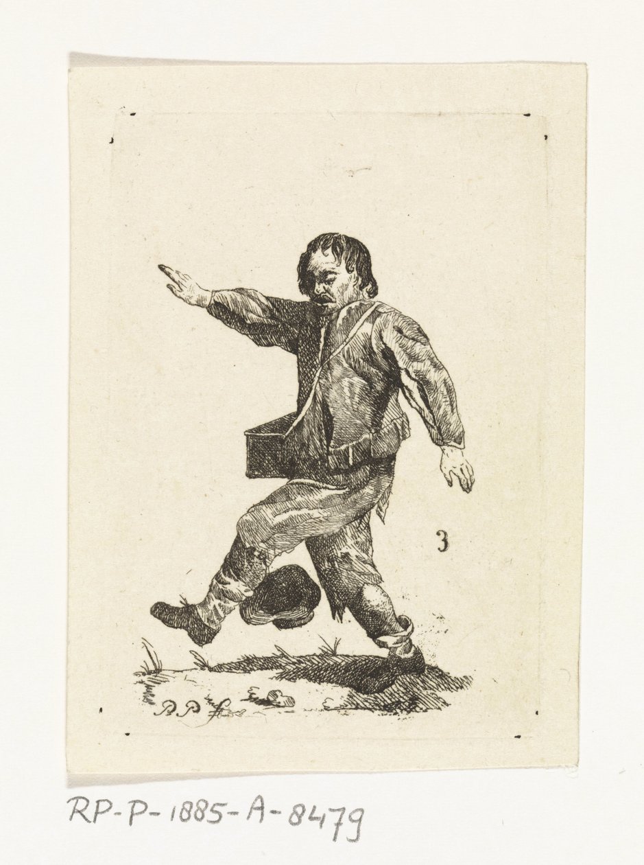 Lopende man door Paulus Charles Gerard Poelman
