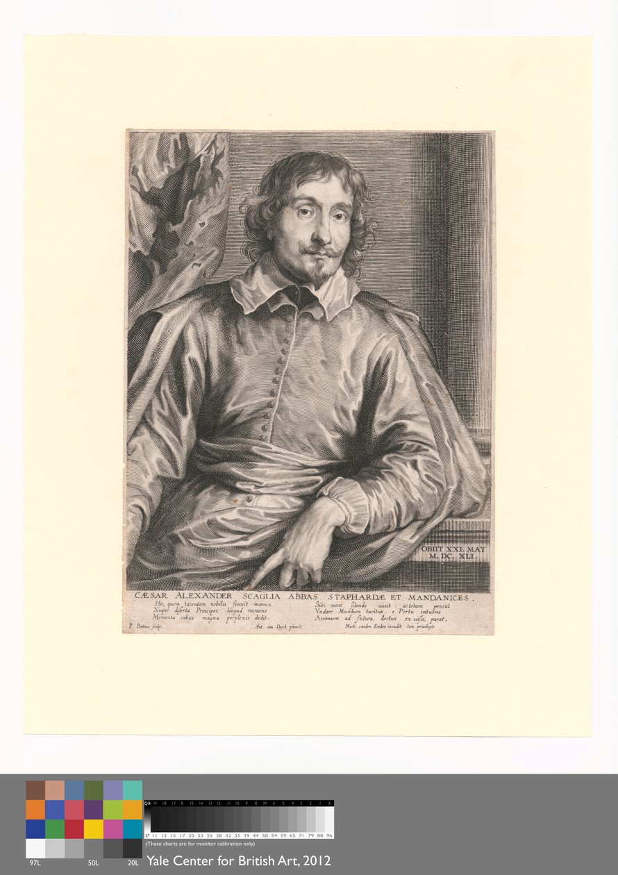 Cæsar Alexander Scaglia Abbas Staphardæ et Mandanices door Paulus Pontius