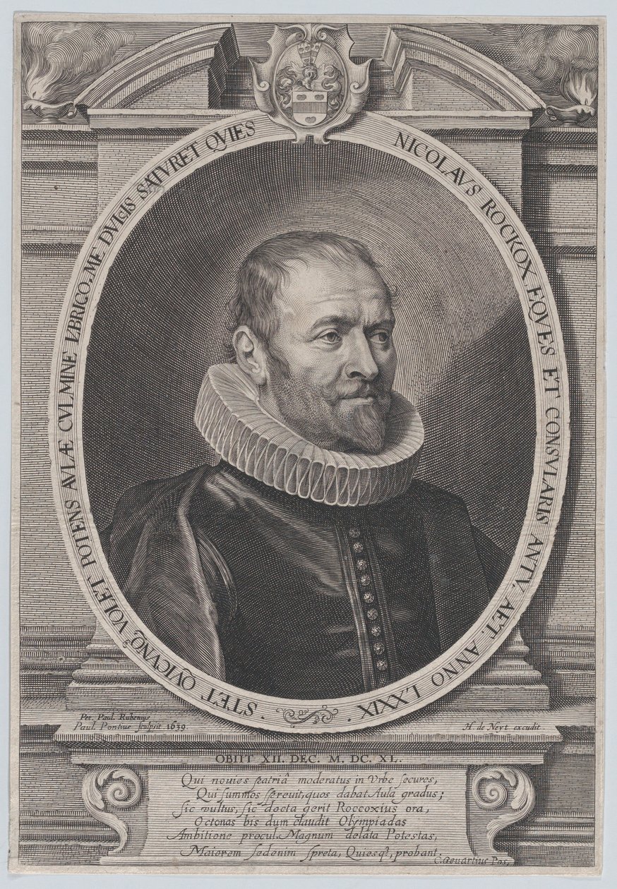 Portret van Nicholaes Rockox door Paulus Pontius