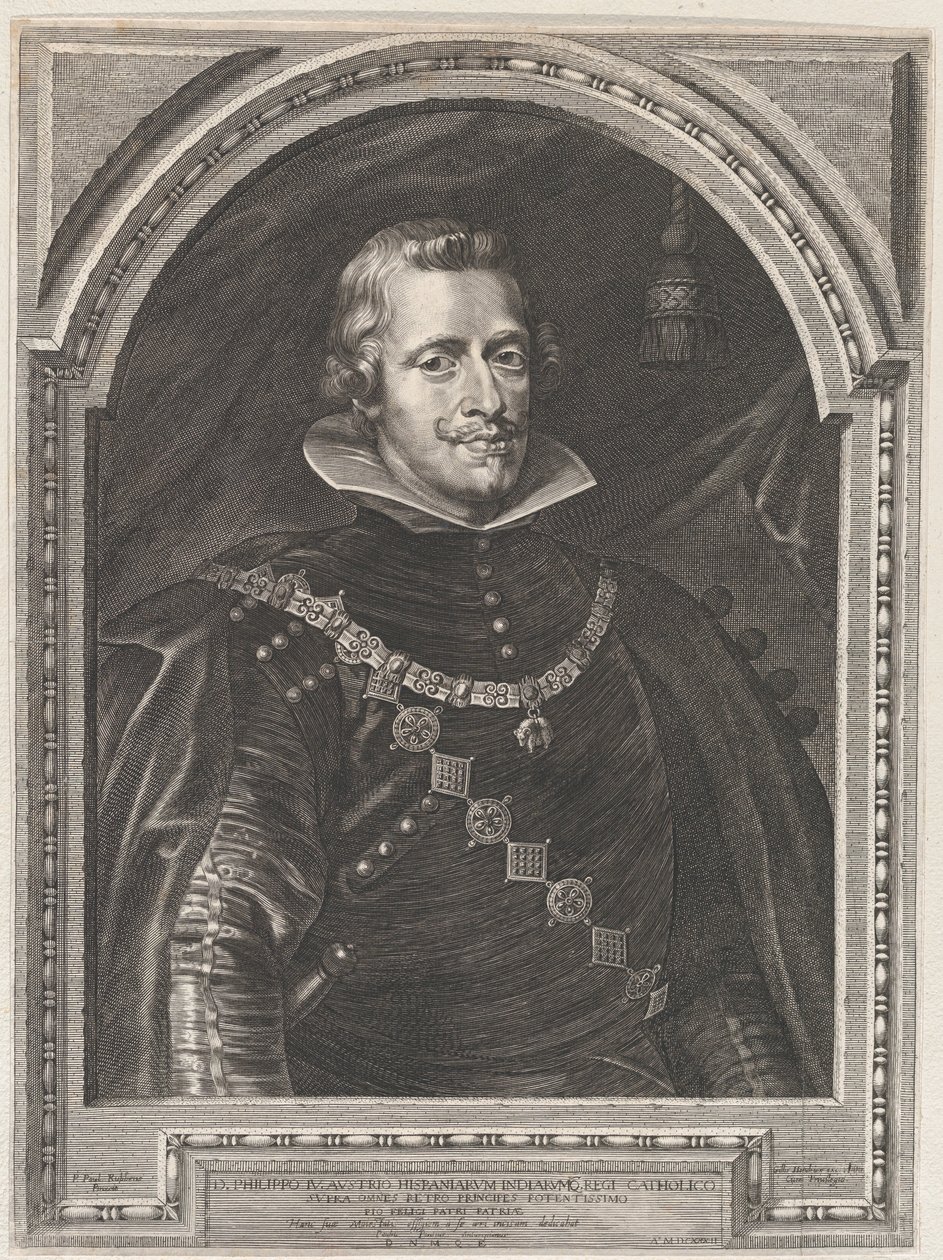 Portret van Filips IV, 1630 door Paulus Pontius