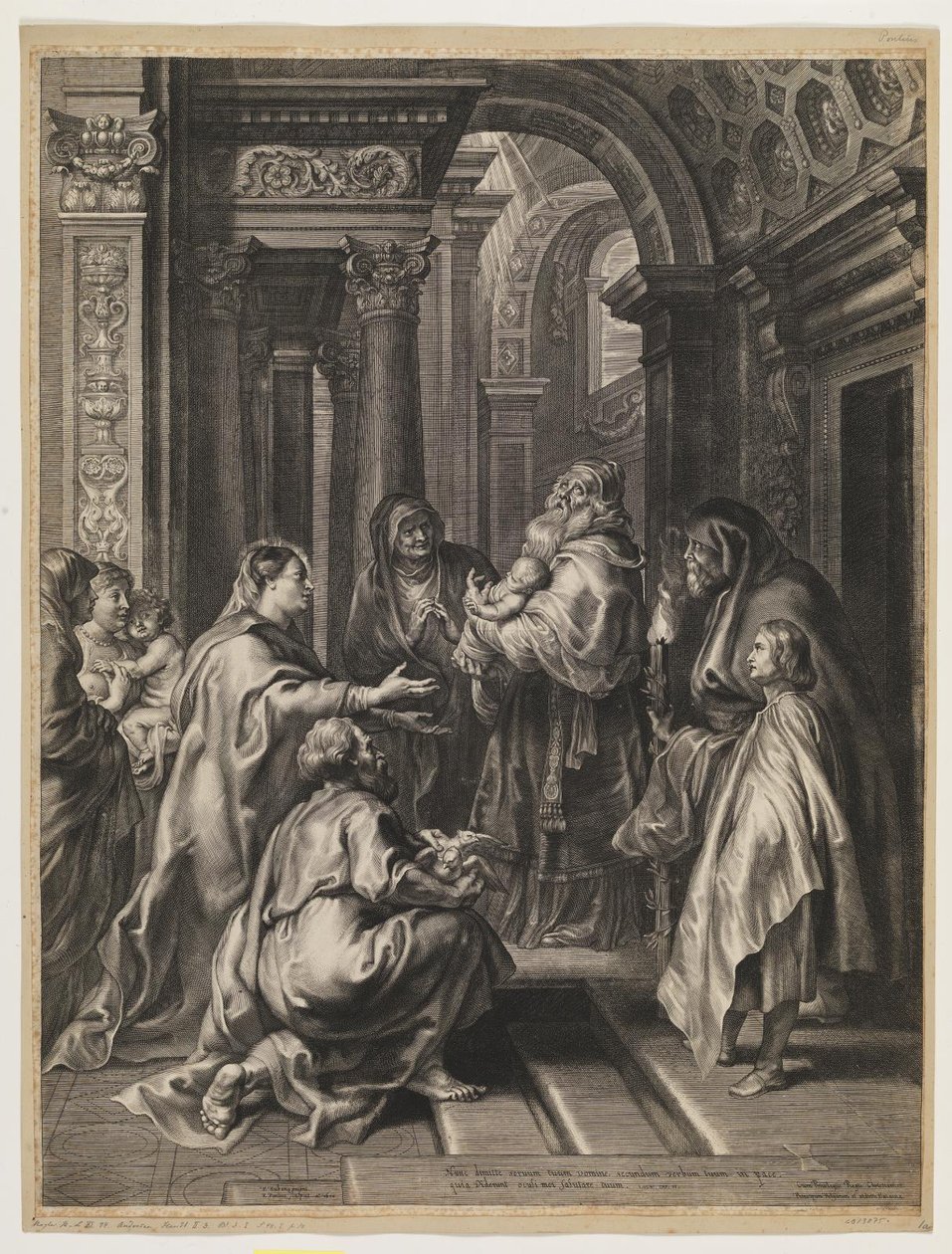 De presentatie in de tempel door Paulus Pontius
