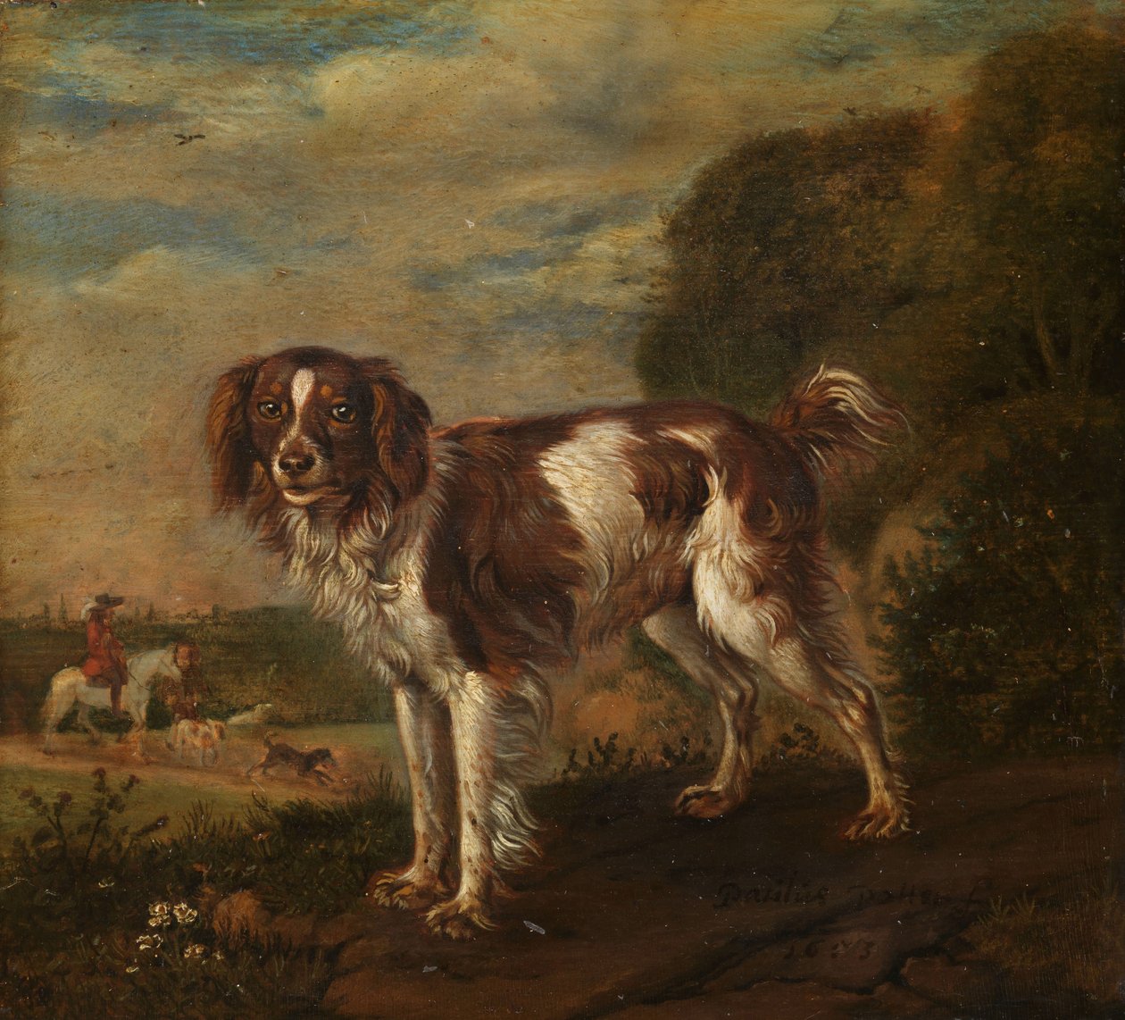 Een spaniël door Paulus Potter