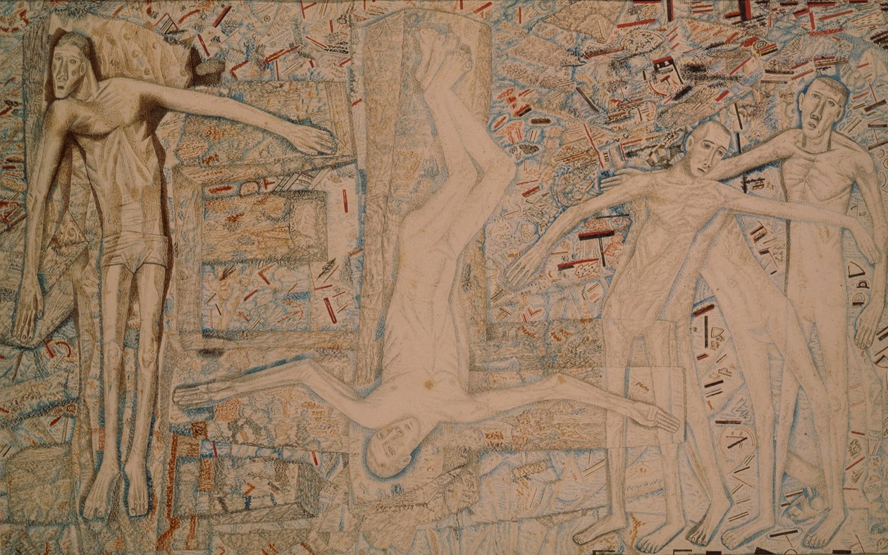Executie, 1912 door Pavel Nikolayevich Filonov