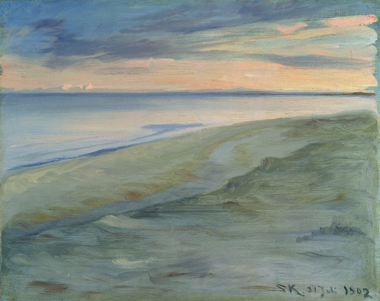 Het Strand, Skagen, 1902 door Peder Severin Krøyer