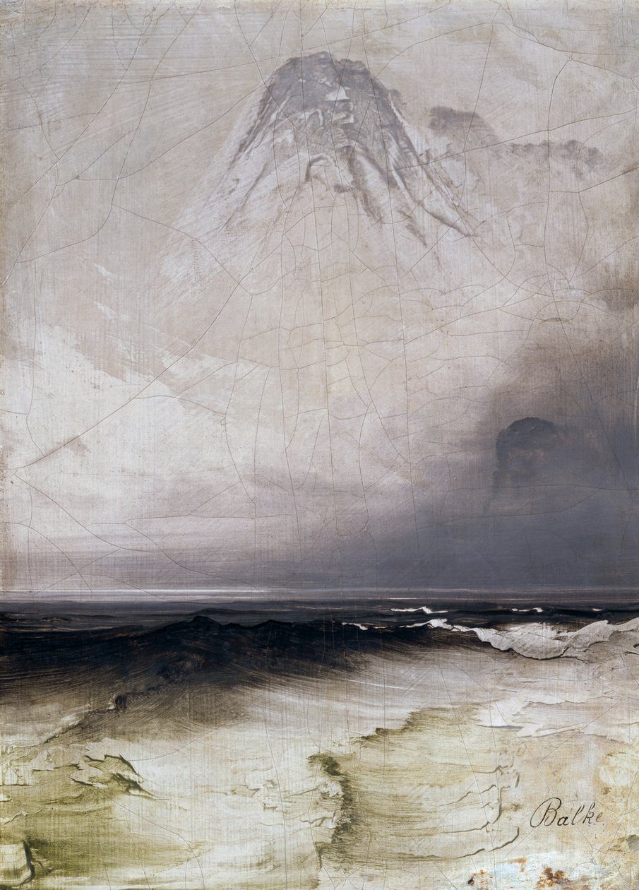 Zee en mist door Peder Balke