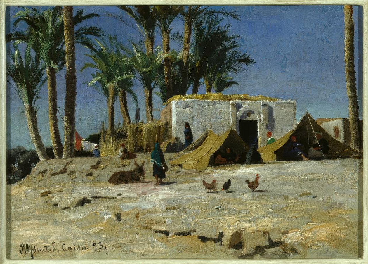 Bedoeïenenkamp in Caïro door Peder Monsted