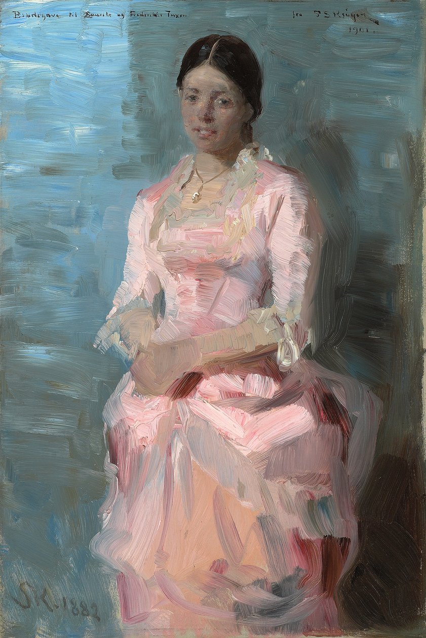 Portret van Frederikke Tuxen, 1882 door Peder Severin Krøyer