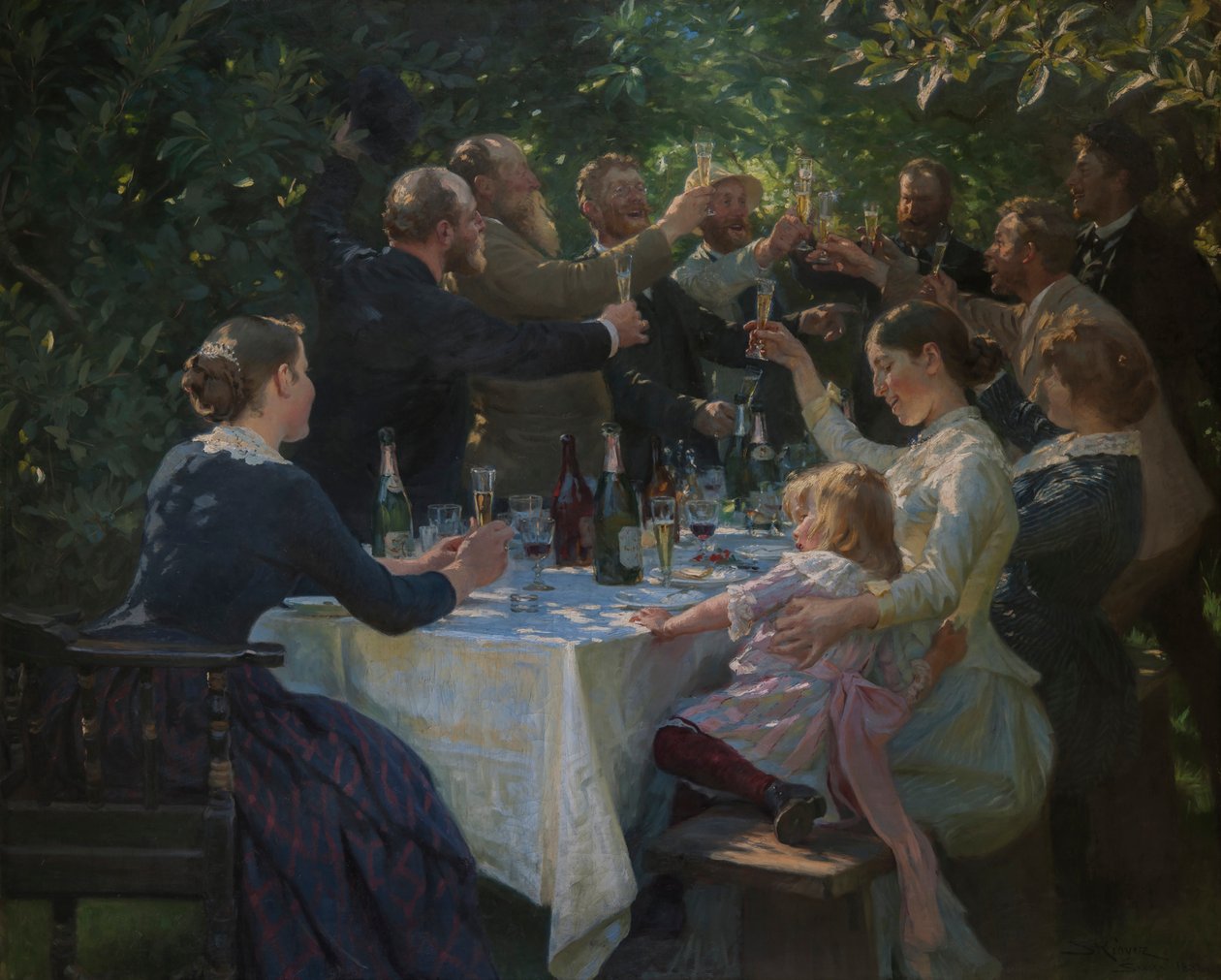 Hip, Hip, Hoera! door Peder Severin Krøyer