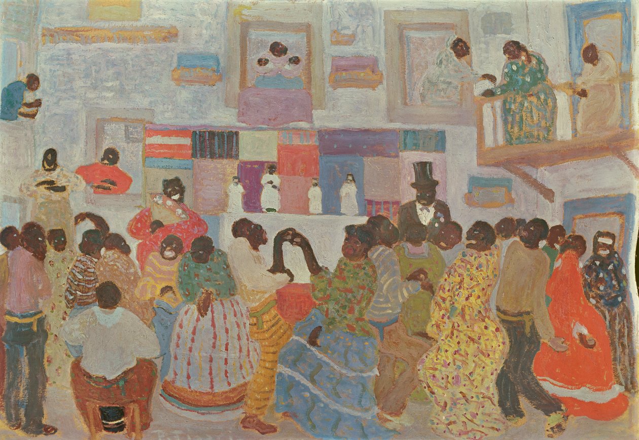 Dansers in Haïti door Pedro Figari