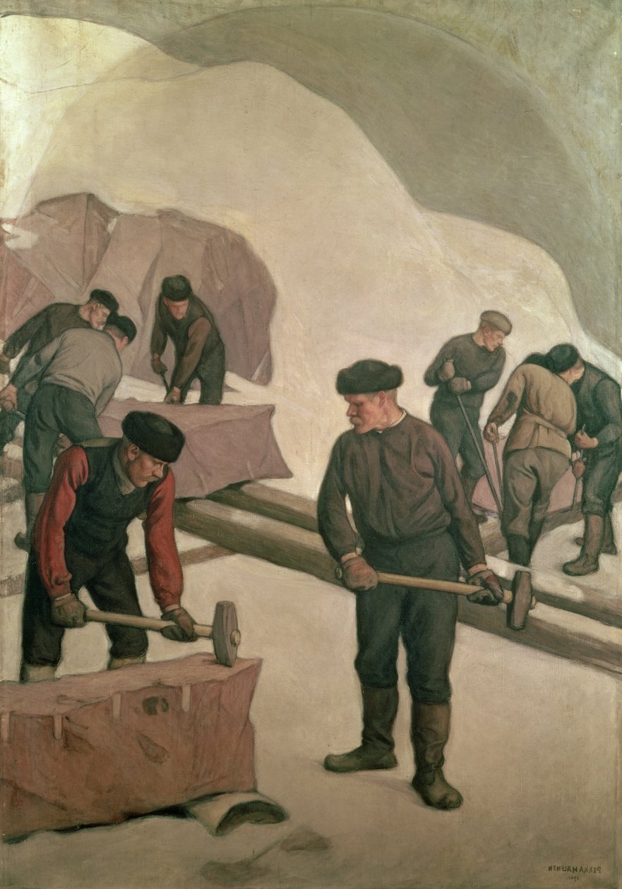 Steenbrekers, 1903 door Pekka Halonen