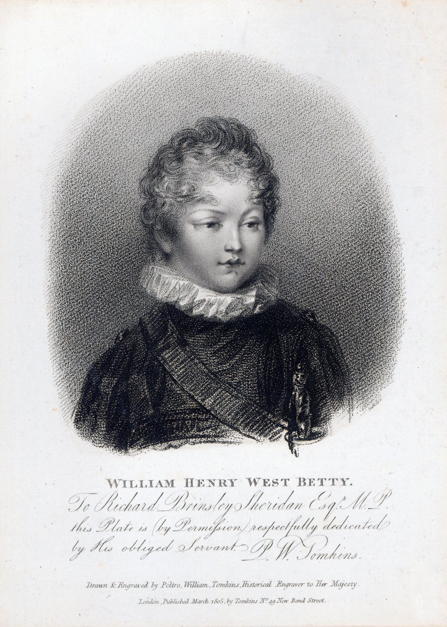 William Betty, 1805 door Peltro William Tomkins