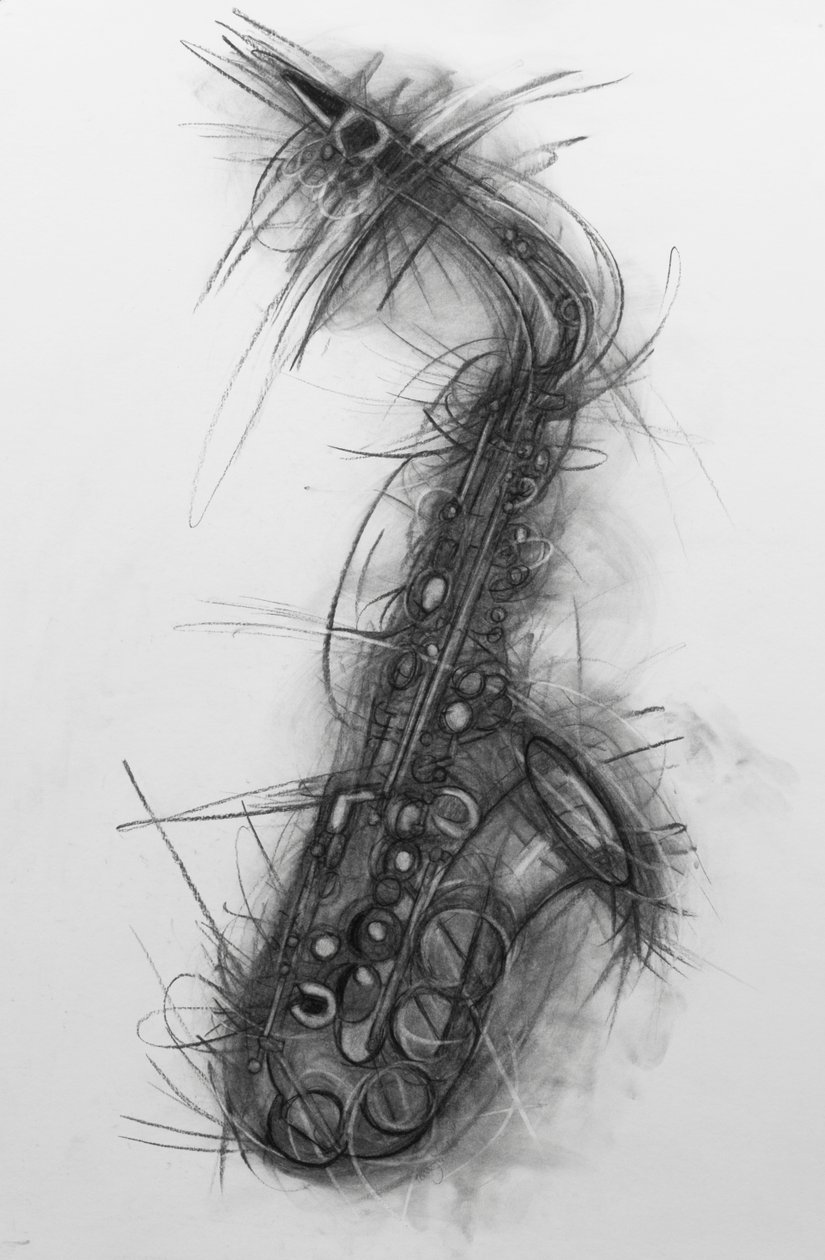 Saxofoon, 2005 door Penny Warden