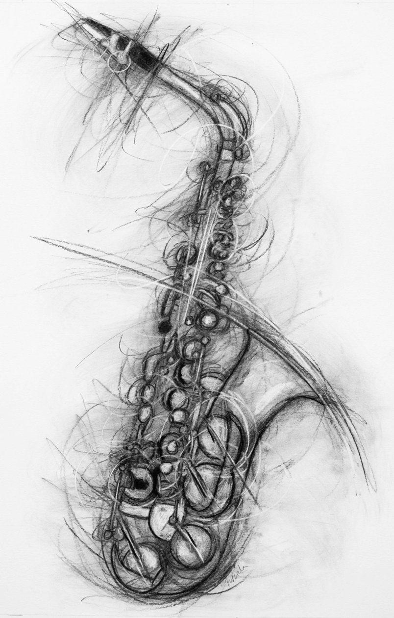 Saxofoon, 2005 door Penny Warden